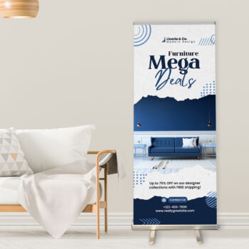 39.5 x 79inch Retractable Banners