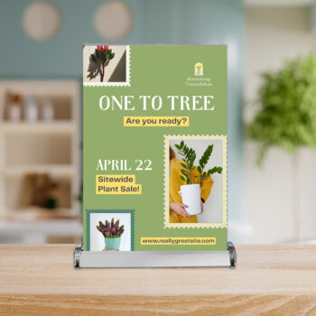 Double Sided Mini Table Top Retractable Banners
