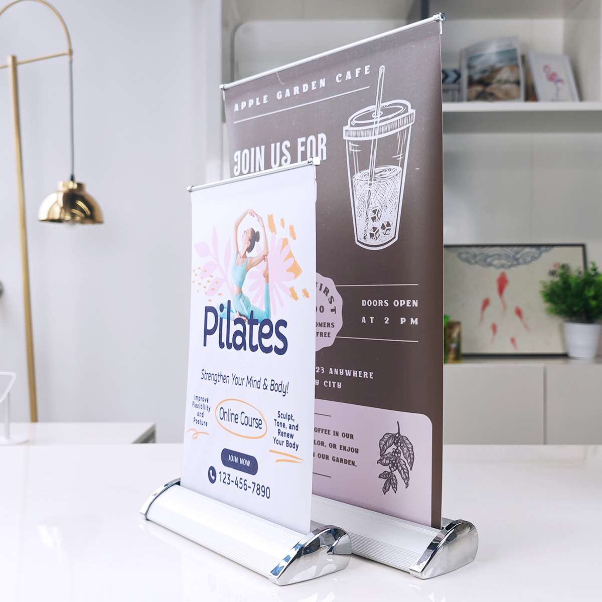 Mini Table Top Retractable Banners