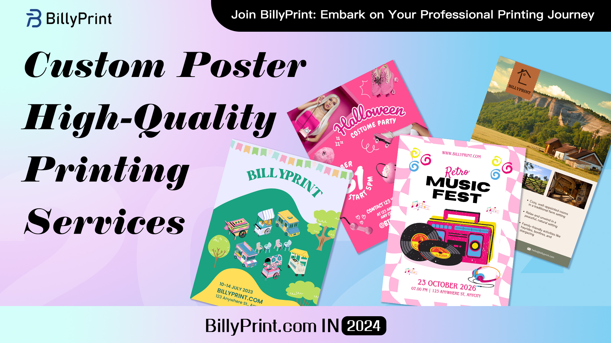 Custom Posters High-Quality Printing Services